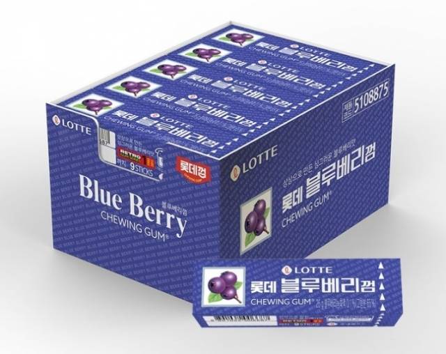 롯데웰푸드의 '블루베리껌'. 롯데웰푸드 제공