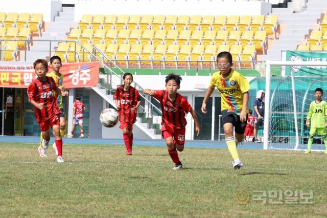 지난해 8월 펼쳐진 화랑대기 전국 유소년 축구대회. 경주시 제공