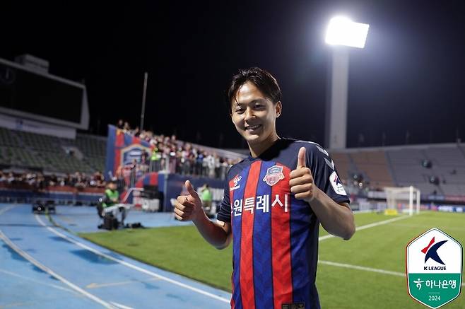 전북 현대 이적을 결정한 수원FC 이승우 &nbsp;ⓒ한국프로축구연맹
