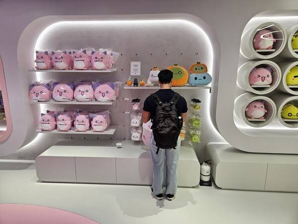 - 핑크빈 등 깜찍한 쿠션 앞에서 고민에 빠진 용사