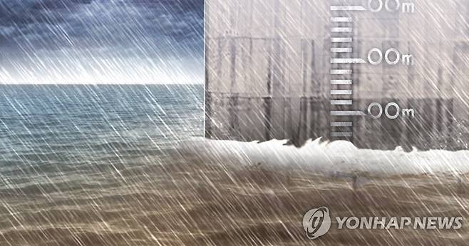 호우ㆍ수위 상승 (PG) [장현경 제작] 일러스트