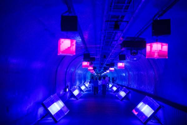 옛 한보탄광 폐갱도에 들어선 디지털 아트 관광시설.