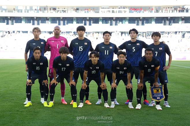 파리올림픽 남자축구 조별리그 1차전에 출전한 일본 U23 대표팀의 선발 라인업