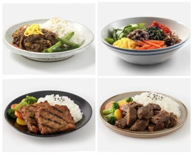 제주항공의 사전기내식은 불고기덮밥(왼쪽 위), 오색비빔밥(오른쪽 위), 삼원가든 떡갈비 도시락(왼쪽 아래), 삼원가든 소갈비찜 도시락(오른쪽 아래) 순으로 많이 판매됐다. 제주항공