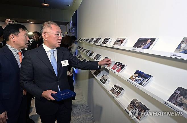 정의선 회장, 2023 한국 양궁 60주년 기념행사 참석 [현대차·기아 제공. 재판매 및 DB 금지]