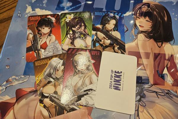 - 구매 특전으로 받은 포토 카드들과 500주얼 쿠폰