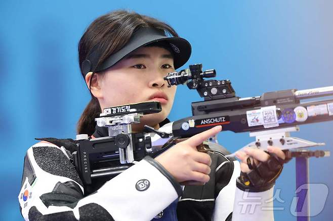 2024 파리 올림픽에서 은메달을 획득한 금지현. ⓒ AFP=뉴스1