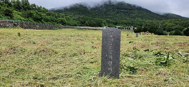 석대들 전투에서 숨진 무명의 동학농민군들이 안장된 장흥공설공원묘지 3묘역. 당시 희생자 2000여명 중 1699명이 영면하고 있다.