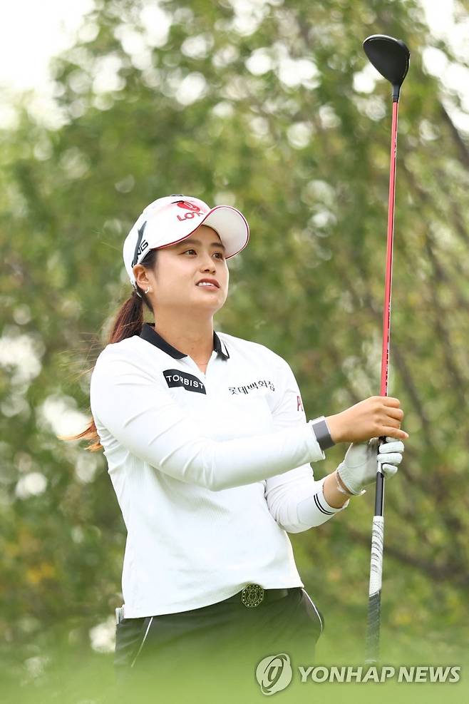 최혜진의 2라운드 경기 모습 [게티이미지/AFP=연합뉴스]