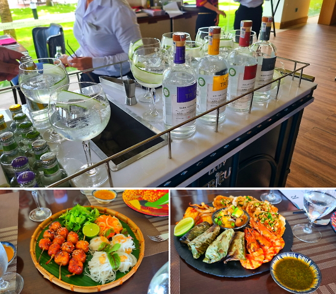 진을 곁들여 내는 코스 요리  / 사진=김혜성 여행+ 기자