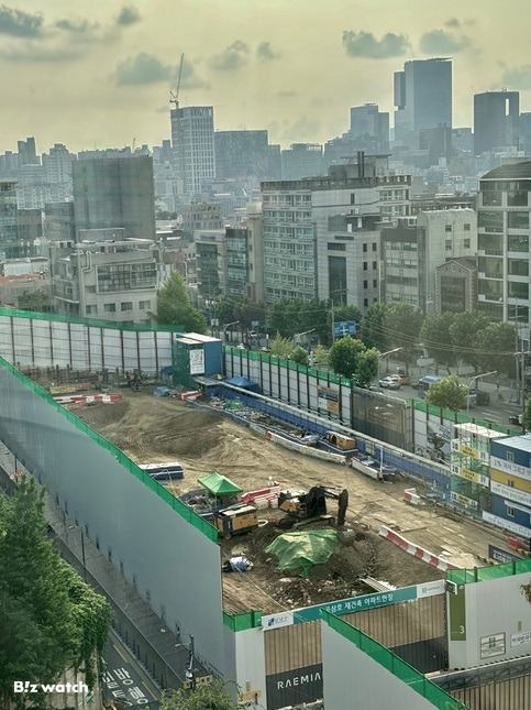 서울 강남구 도곡동 일대 '래미안 레벤투스' 공사 현장. /사진=김진수 기자