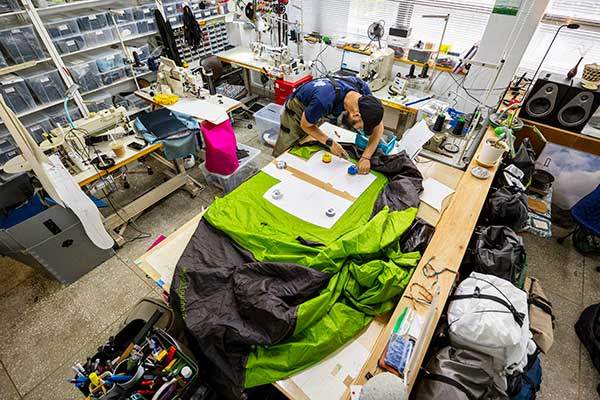 준비한 천 자르기