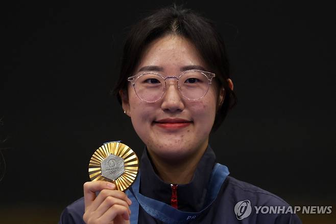 파리 올림픽 사격 25ｍ 권총 금메달리스트 양지인.  [AFP=연합뉴스]