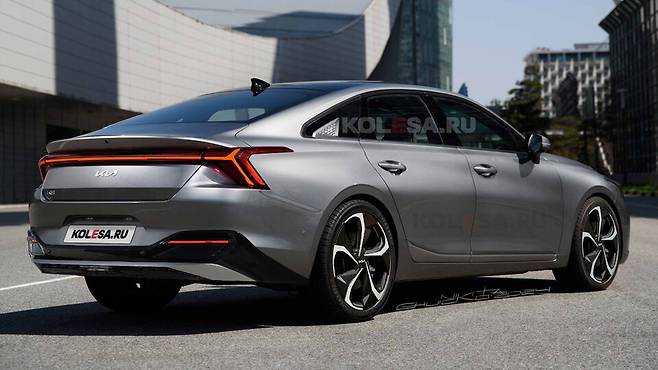 기아 'K8 페이스리프트' 예상도 (출처 : KOLESA.RU)