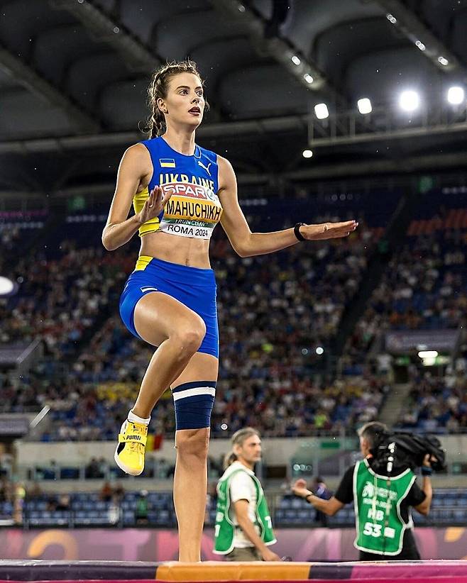 올림픽 금) 우크라이나 여자 높이뛰기 선수