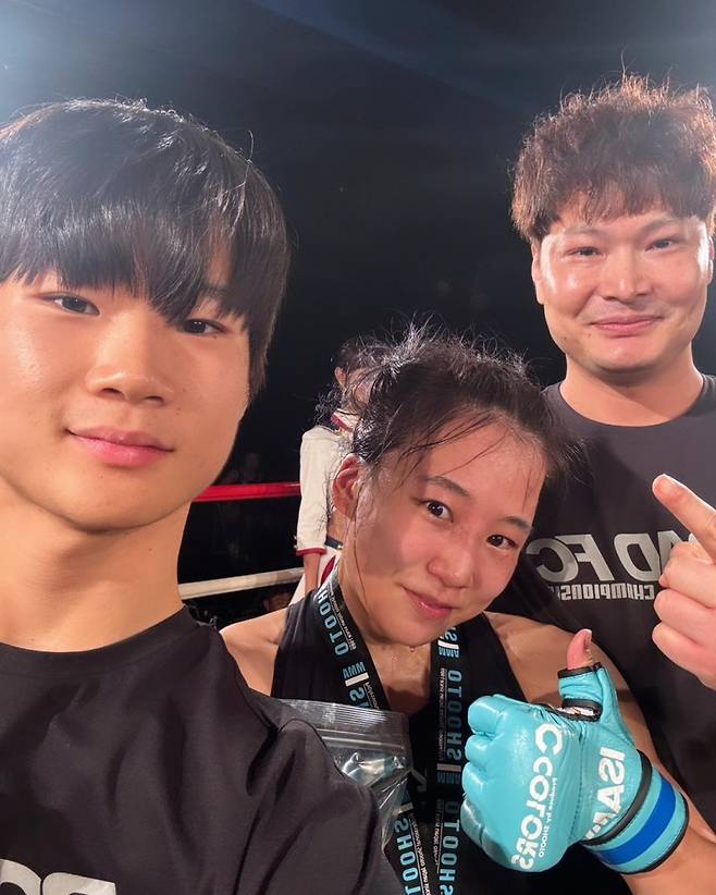 (왼쪽부터) 최영찬, 박서영, 김금천 감독. 사진=로드FC