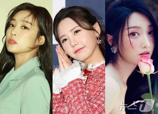 써니힐 박건희(왼쪽부터), 송하예, 최민정 / 뉴스1