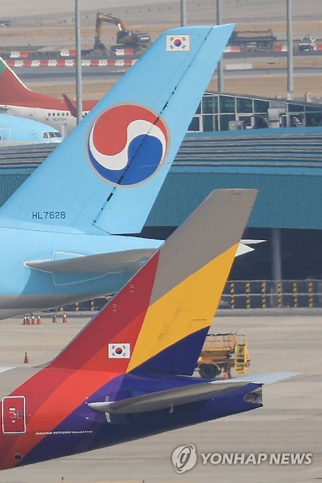 인천국제공항 전망대에서 바라본 공항 계류장 전경. 연합뉴스