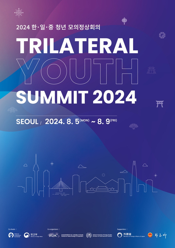 A promotional poster for the Trilateral Youth Summit 2024 [TRILATERAL COOPERATION SECRETARIAT]