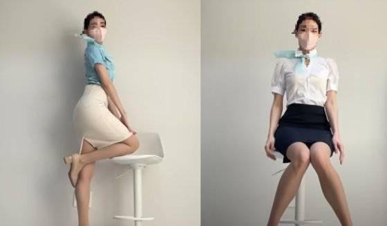 승무원 성 상품화 비난을 받았던 유튜버.