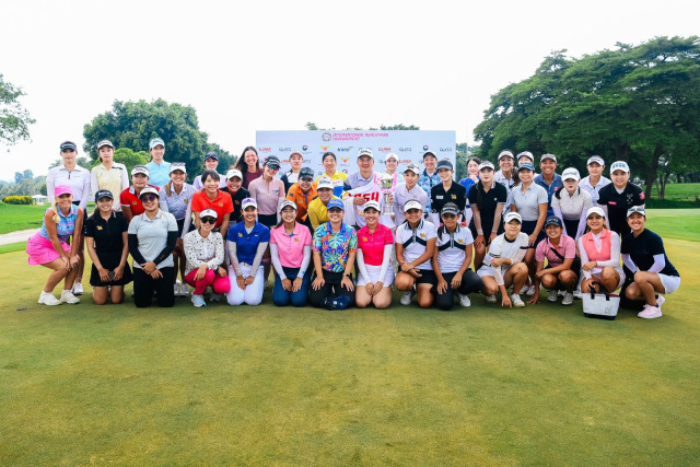 KLPGA 투어 인터내셔널 퀄라파잉 토너먼트 출전자 단체 사진. 사진 제공=KLPGA