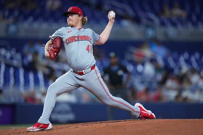 신시내티 레즈 좌완 선발투수 앤드류 애보트. AFP연합뉴스