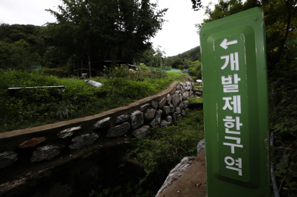 정부가 급등하는 서울 집값을 잡기 위해 개발제한구역(그린벨트) 해제 카드를 꺼냈다. 사진은 서울 서초구 내곡동 개발제한구역 일대. 연합뉴스