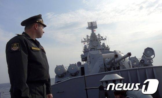 러시아 해군의 미사일 순양함 ‘모스크바’ [AFP 뉴스1]