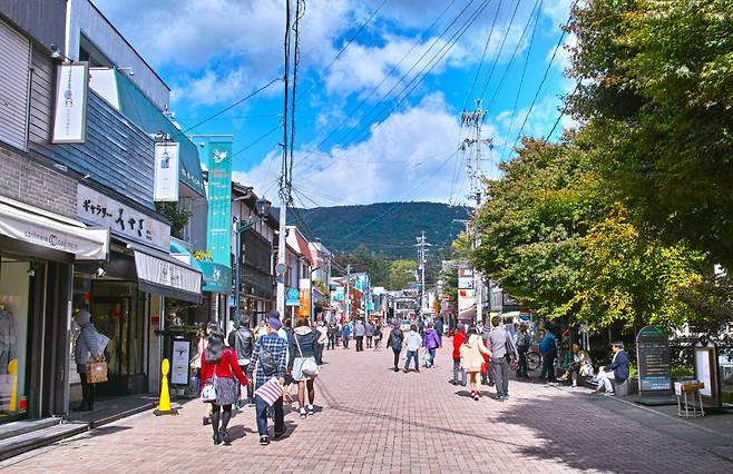 가루이자와 옛 읍내 긴자거리