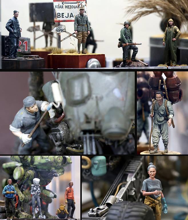 Hitlerjurend, German DAK, German soldier, U.S. Tanker, 가을 낙엽 위의 두거비, 항아리장수, STAG, Landbuster AFFEN -  강제모 作