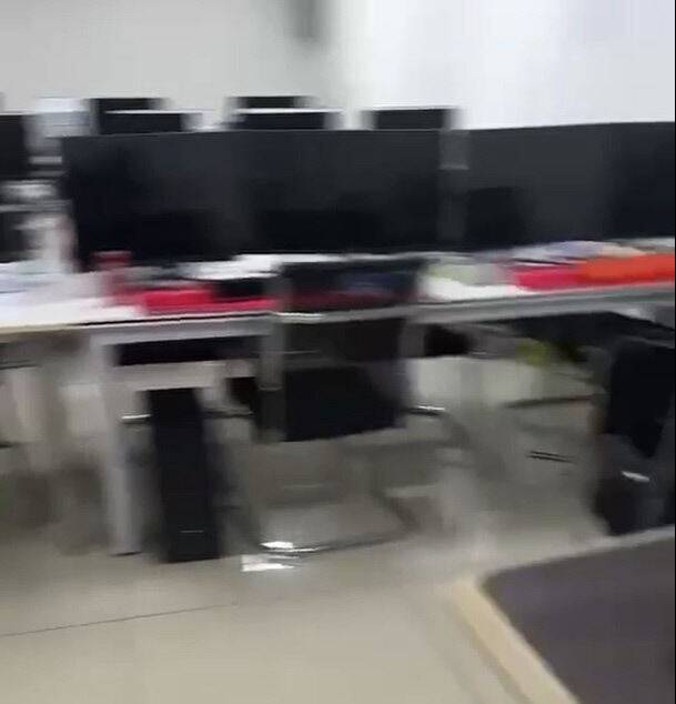 피해자 308명으로부터 256억원 대 투자사기를 벌인 조직이 운영한 미얀마 해외 콜센터 모습. 대구경찰청 제공