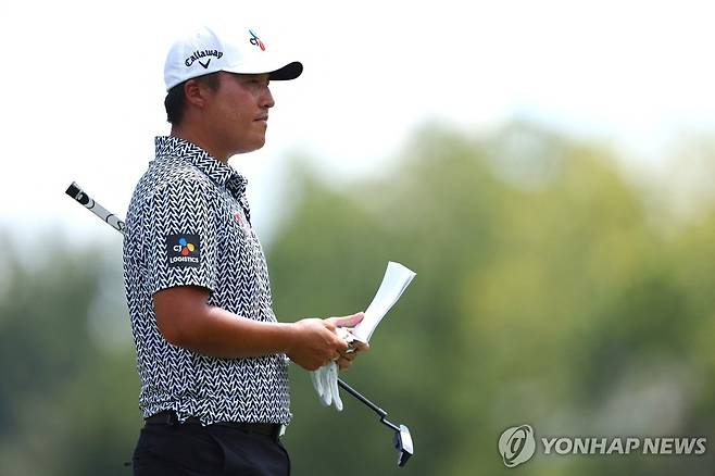 이경훈의 1라운드 경기 모습 [게티이미지/AFP=연합뉴스]