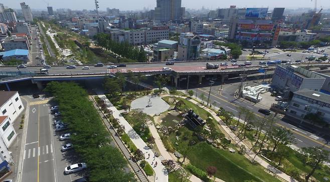 포항철길숲 전경.[경북도 제공]