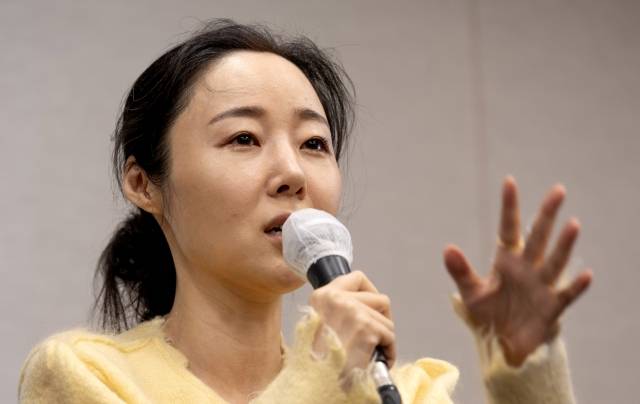 민희진 어도어 대표가 지난 5월 31일 오후 서울 중구 한국프레스센터에서 열린 기자회견에서 어도어 임시주주총회에 대한 입장을 밝히고 있다. 뉴시스