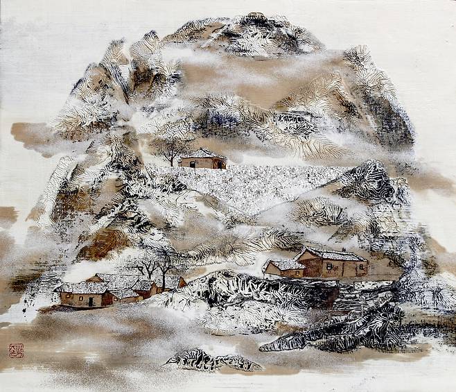 ▲ 텅에 nest (466-04-24-016) 53.0 x 45.5cm, Ottchil painting