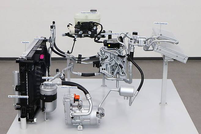 한온시스템이 최초로 개발한 4세대 히트펌프 시스템