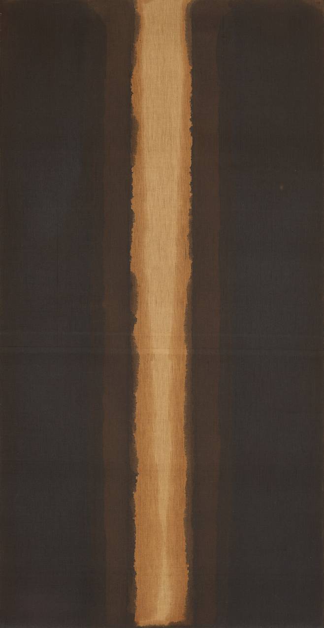 청다색(Umber-Blue), 1975, 마포에 유채, Oil on linen, 117×72.5, 국립현대미술관 소장