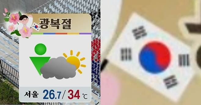 ‘제79주년 광복절 경축식’ 생중계. 사진|KBS1