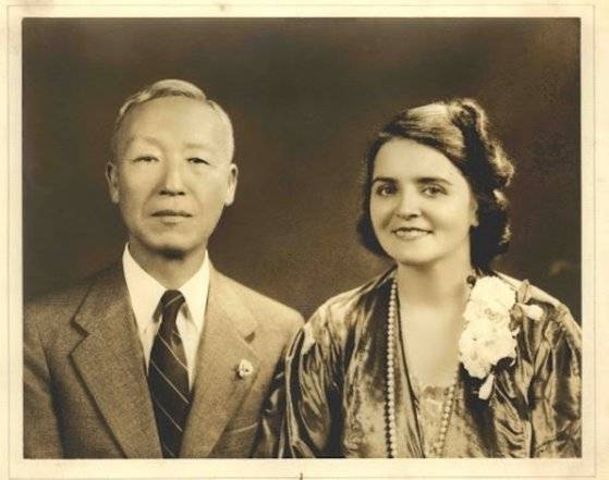 1933년 결혼한 이승만과 오스트리아 출신의 아내 프란체스카. 사진 독립기념관