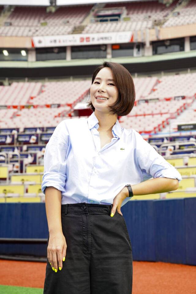 장내 아나운서 박수미. 홍기웅기자