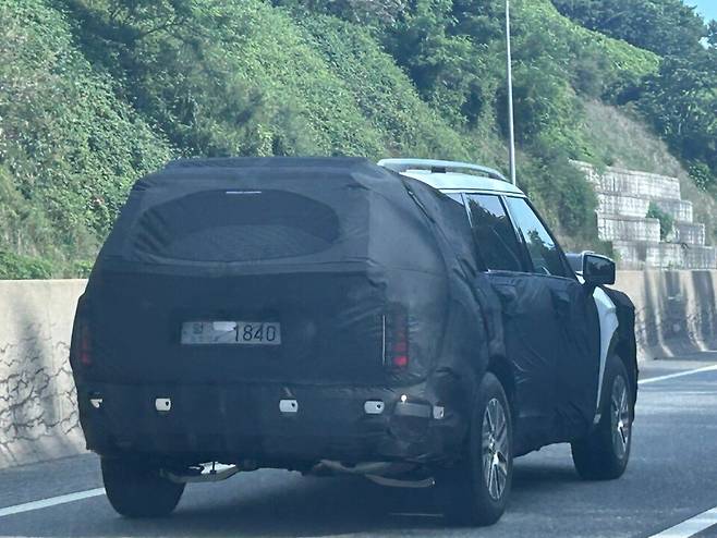 현대차 '팰리세이드 풀체인지' 테스트카 (출처 : 오토스파이넷)