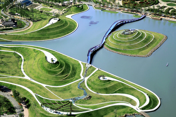 A bird's eye view of the Suncheon Bay National Garden [JOONGANG ILBO]