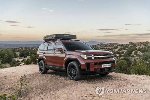 현대차 싼타페 하이브리드. [현대차 미국판매법인 제공=연합뉴스]