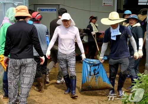 영동군 수해복구 현장 (영동군 제공) /뉴스1