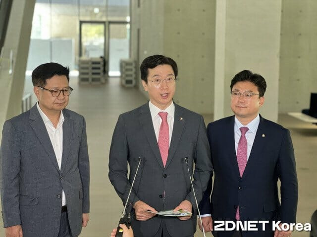 (왼쪽부터) 국민의힘 김장겸, 강민국, 강명구 의원