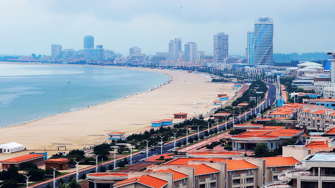 북한 원산갈마해안광광지구 전경