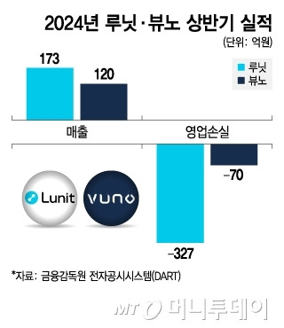 2024년 루닛·뷰노 상반기 실적. /사진=김지영 디자인기자