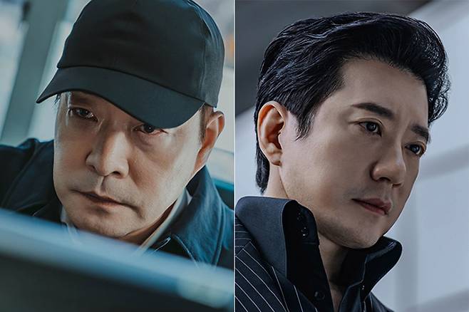국내 대표 배우로 인정 받는 배우 손현주와 김명민의 호흡은 공개 전 부터 주목을 받았다. 스튜디오지니 제공
