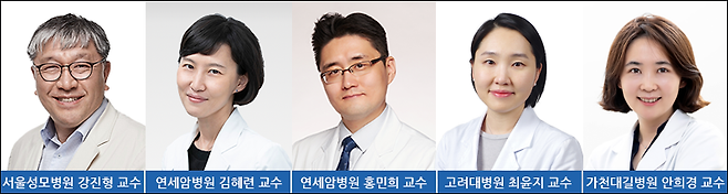 [사진=(왼쪽부터) 강진형 교수, 김혜련 교수, 홍민희 교수, 최윤지 교수, 안희경 교수.