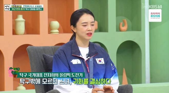 사진=전지희 선수/KBS 1TV ‘아침마당’ 캡처